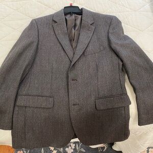 Kenneth Cole Awearness Herringbone Wool Blazer 44R Slim Fit